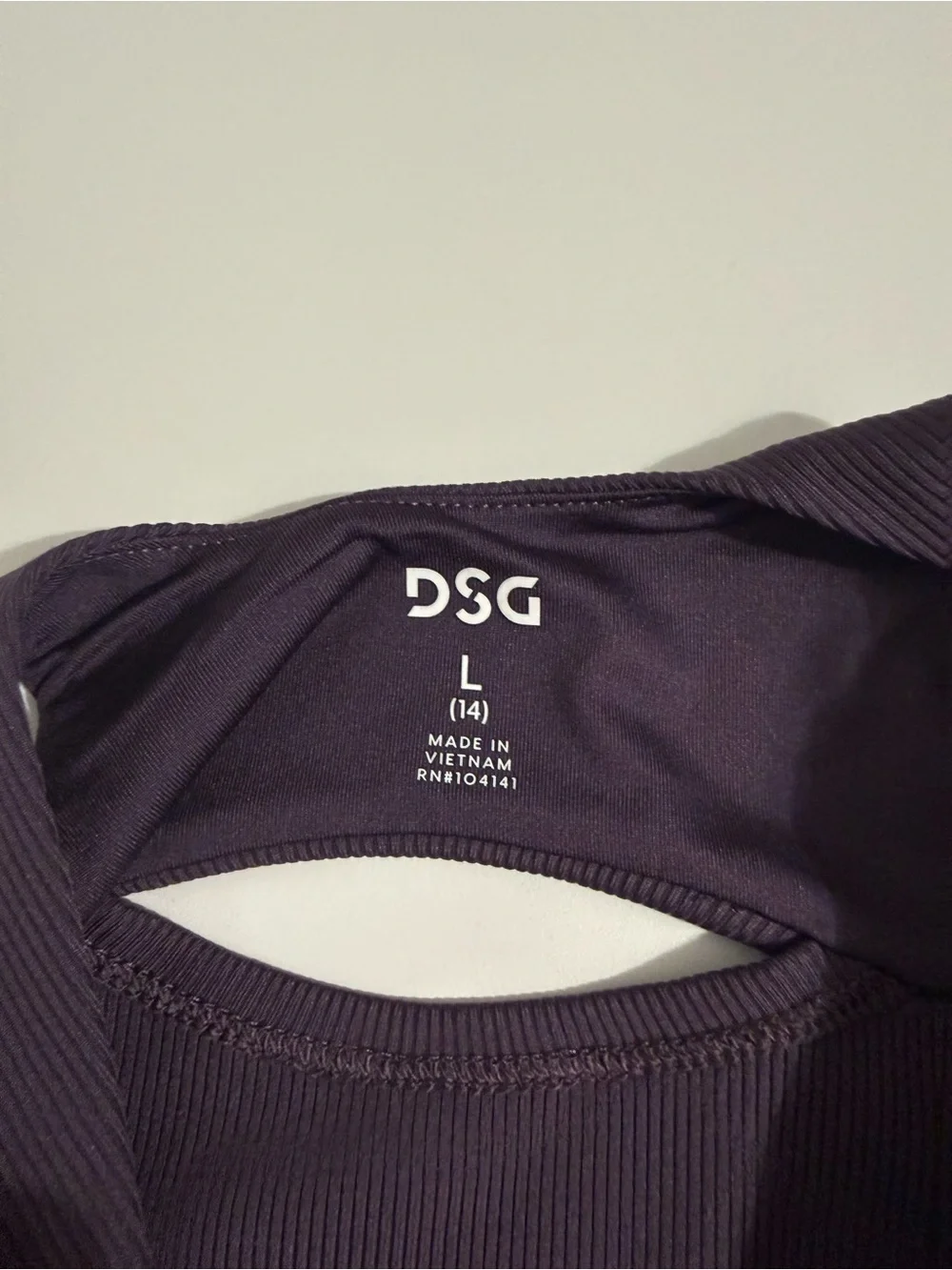 DSG Deep Purple Tank Romper with Elastic Waist Sz 14